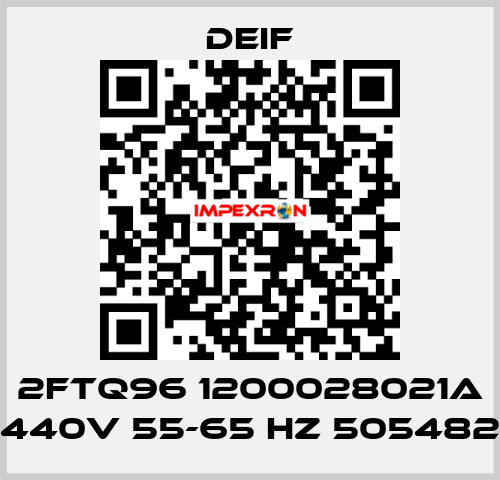 2FTQ96 1200028021A 440V 55-65 HZ 505482 Deif