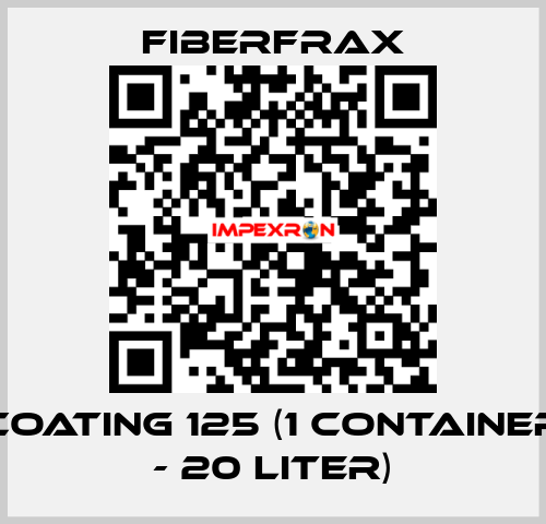 COATING 125 (1 container - 20 liter) Fiberfrax