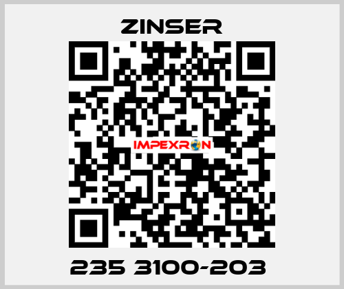235 3100-203  Zinser