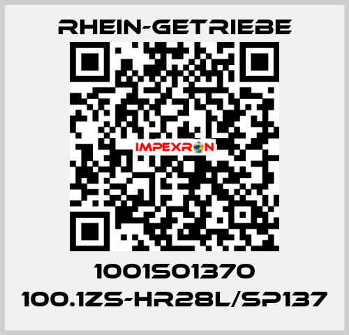 1001S01370 100.1ZS-HR28L/SP137 Rhein-Getriebe
