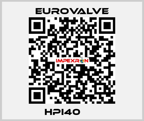 HPI40       Eurovalve