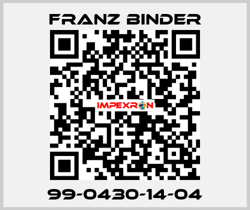 99-0430-14-04 FRANZ BINDER