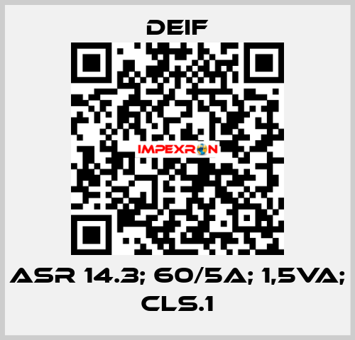 ASR 14.3; 60/5A; 1,5VA; CLS.1 Deif