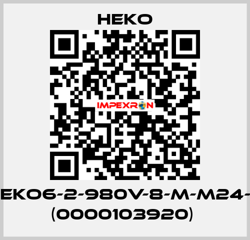 KB-105-TS-HEKO6-2-980V-8-M-M24-1DL-SPS1481 (0000103920)  HEKO
