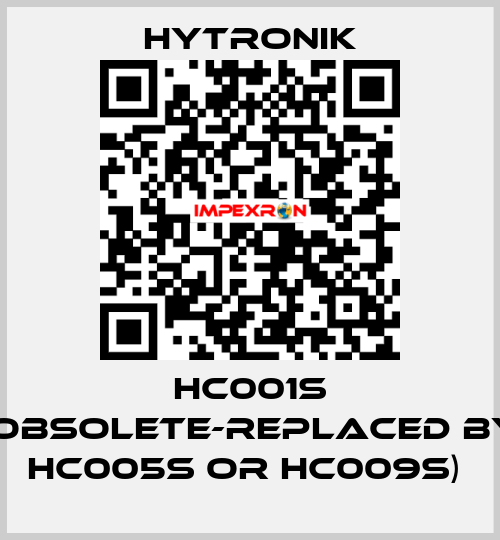 HC001S (obsolete-replaced by HC005S or HC009S)  HYTRONIK
