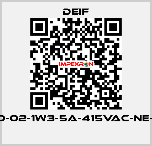 RMP-121D-02-1W3-5A-415VAC-NE-230VAC  Deif