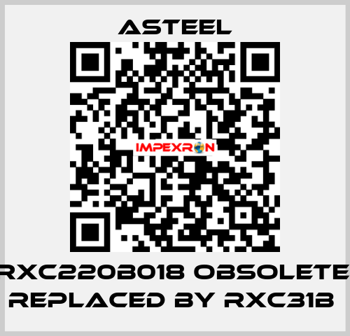 RXC220B018 obsolete, replaced by RXC31B  ASTEEL