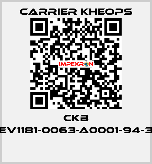 CKB CEV1181-0063-A0001-94-38  Carrier Kheops