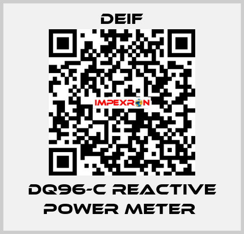 DQ96-C REACTIVE POWER METER  Deif