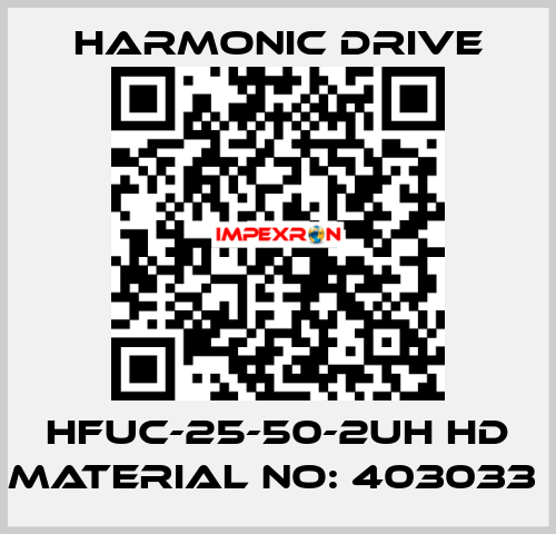 HFUC-25-50-2UH HD MATERIAL NO: 403033  Harmonic Drive