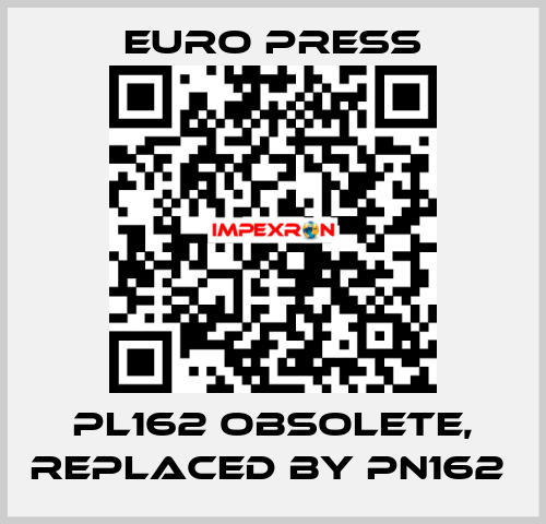 PL162 obsolete, replaced by PN162  Euro Press