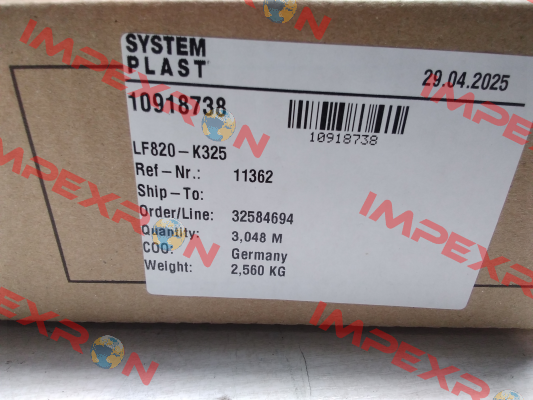 SYS11362 System Plast