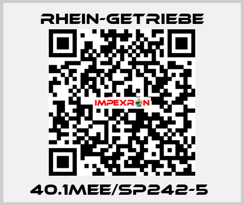 40.1MEE/SP242-5  Rhein-Getriebe