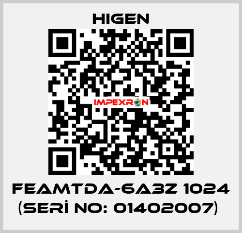 FEAMTDA-6A3Z 1024 (SERİ NO: 01402007)  Higen