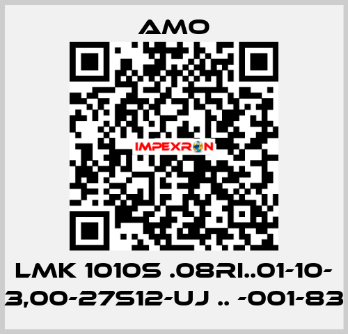 LMK 1010S .08RI..01-10- 3,00-27S12-UJ .. -001-83 Amo