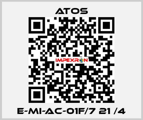 E-MI-AC-01F/7 21 /4 Atos