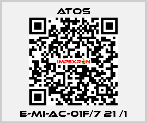 E-MI-AC-01F/7 21 /1 Atos