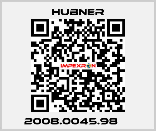 2008.0045.98     HUBNER