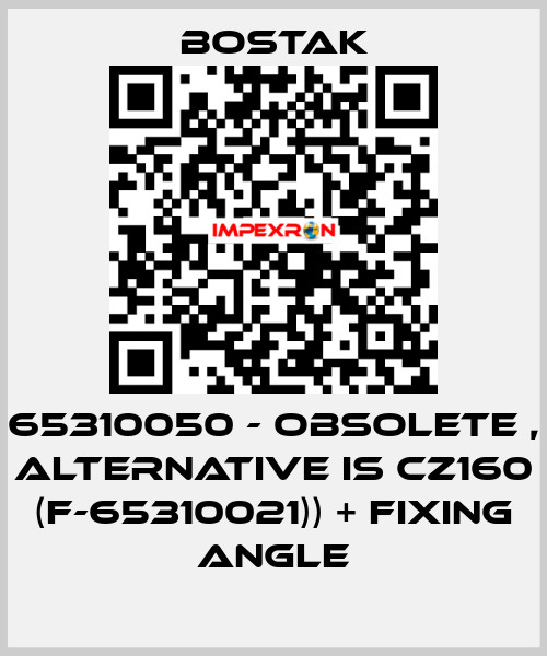 65310050 - obsolete , alternative is CZ160 (F-65310021)) + fixing angle Bostak