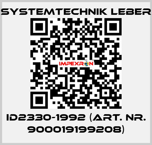 ID2330-1992 (art. nr. 900019199208) Systemtechnik LEBER