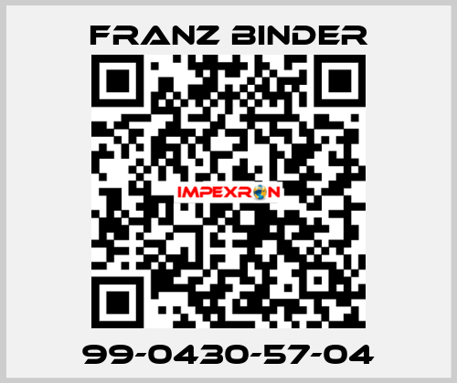 99-0430-57-04 FRANZ BINDER