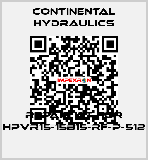 Repair kit for HPVR15-15B15-RF-P-512 Continental Hydraulics