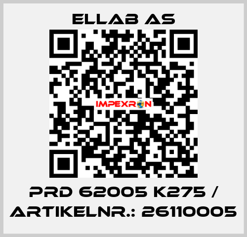 PRD 62005 K275 / Artikelnr.: 26110005 ELLAB AS
