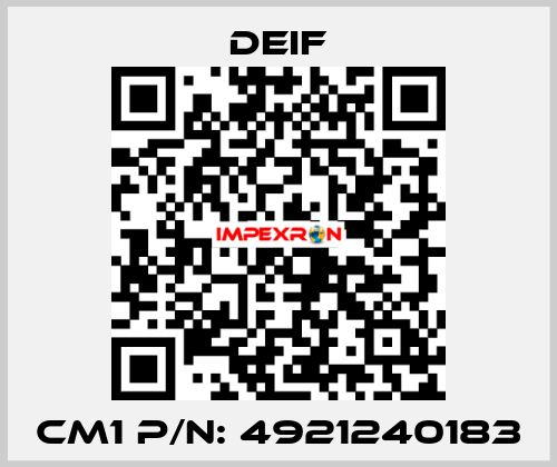 CM1 P/N: 4921240183 Deif
