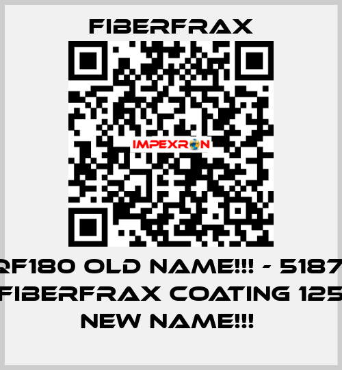 QF180 old name!!! - 51871 (FIBERFRAX COATING 125) new name!!!  Fiberfrax