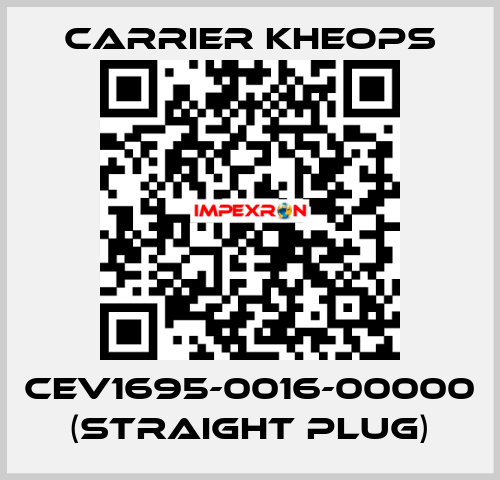 CEV1695-0016-00000 (straight plug) Carrier Kheops