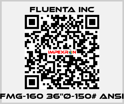 FMG-160 36”Ø-150# ANSI Fluenta Inc