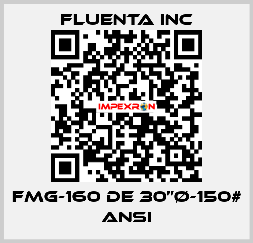FMG-160 DE 30”Ø-150# ANSI Fluenta Inc