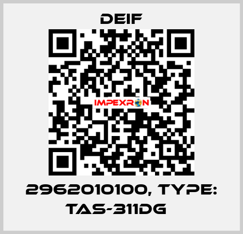 2962010100, Type: TAS-311DG　 Deif