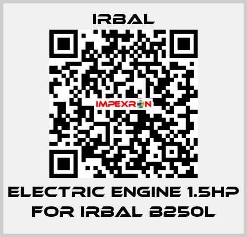 Electric engine 1.5hp for Irbal B250L irbal