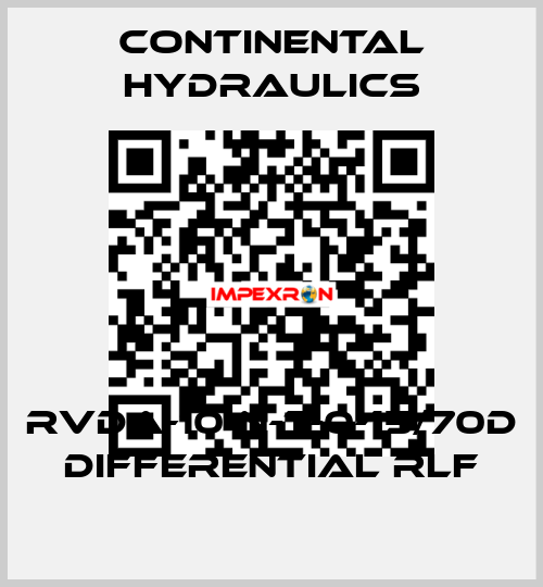 RVDA-10-N-T-0-15/70D DIFFERENTIAL RLF Continental Hydraulics