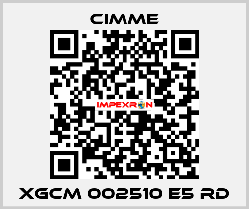 XGCM 002510 E5 RD Cimme