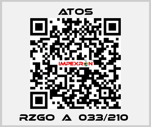 RZGO‐A‐033/210  Atos