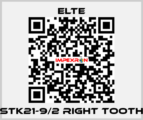 STK21-9/2 right tooth Elte