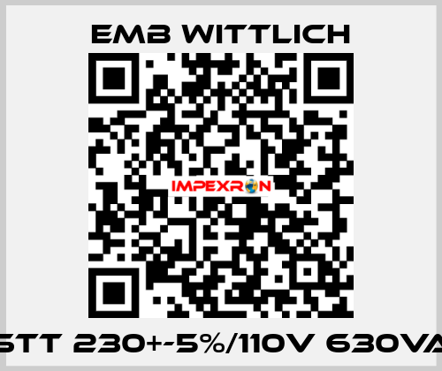 STT 230+-5%/110V 630VA EMB Wittlich