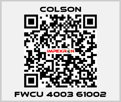 FWCU 4003 61002 Colson