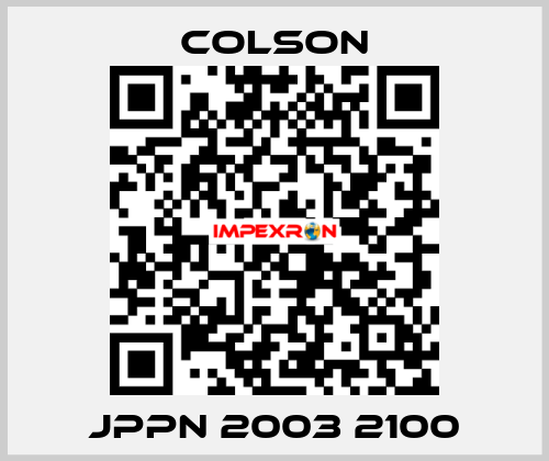 JPPN 2003 2100 Colson