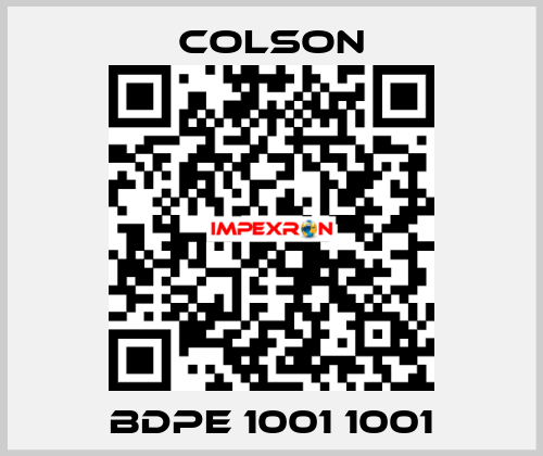 BDPE 1001 1001 Colson