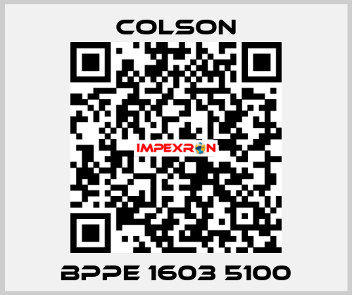 BPPE 1603 5100 Colson