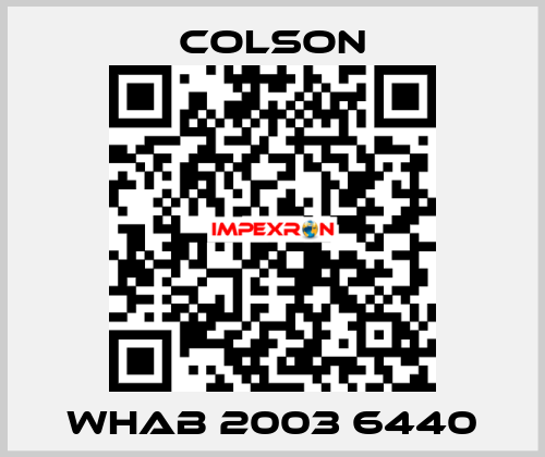 WHAB 2003 6440 Colson