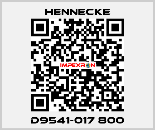 D9541-017 800 Hennecke