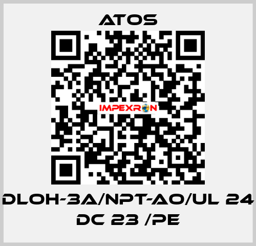 DLOH-3A/NPT-AO/UL 24 DC 23 /PE Atos