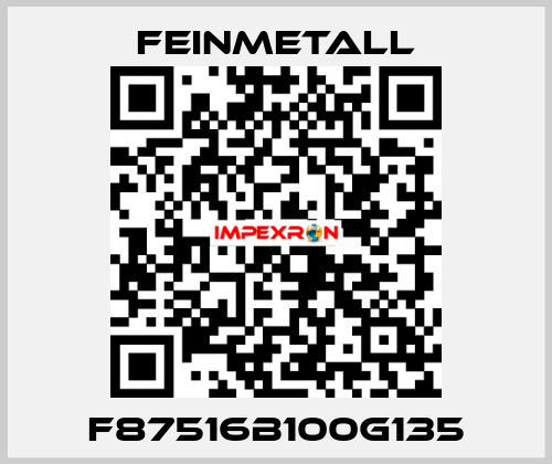 F87516B100G135 FEINMETALL