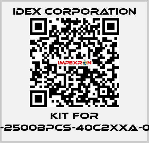 Kit for VFP-2500BPCS-40c2xxa-0092 IDEX Corporation