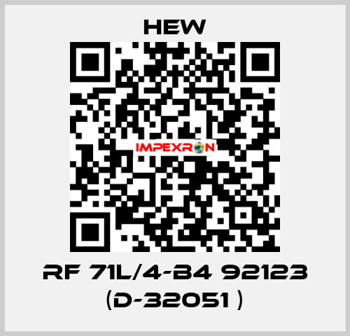 RF 71L/4-B4 92123 (D-32051 ) HEW