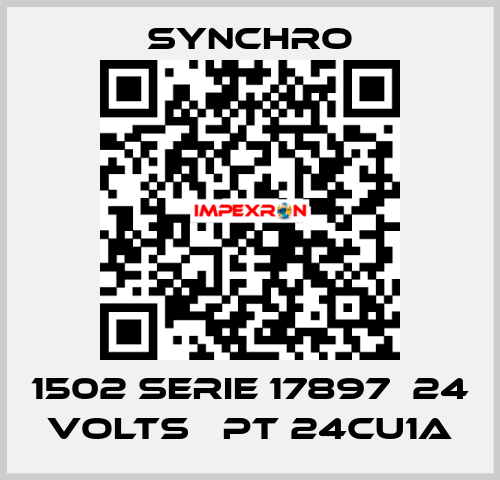 1502 SERIE 17897  24 VOLTS   PT 24CU1A SYNCHRO